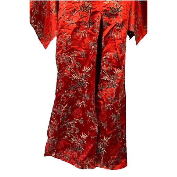 L Vintage lip service vice Kimono Dress Cyberpunk Goth Vampire sunset geisha - Picture 3 of 7